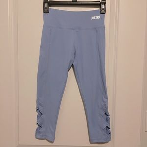 Justice Light Blue Leggings